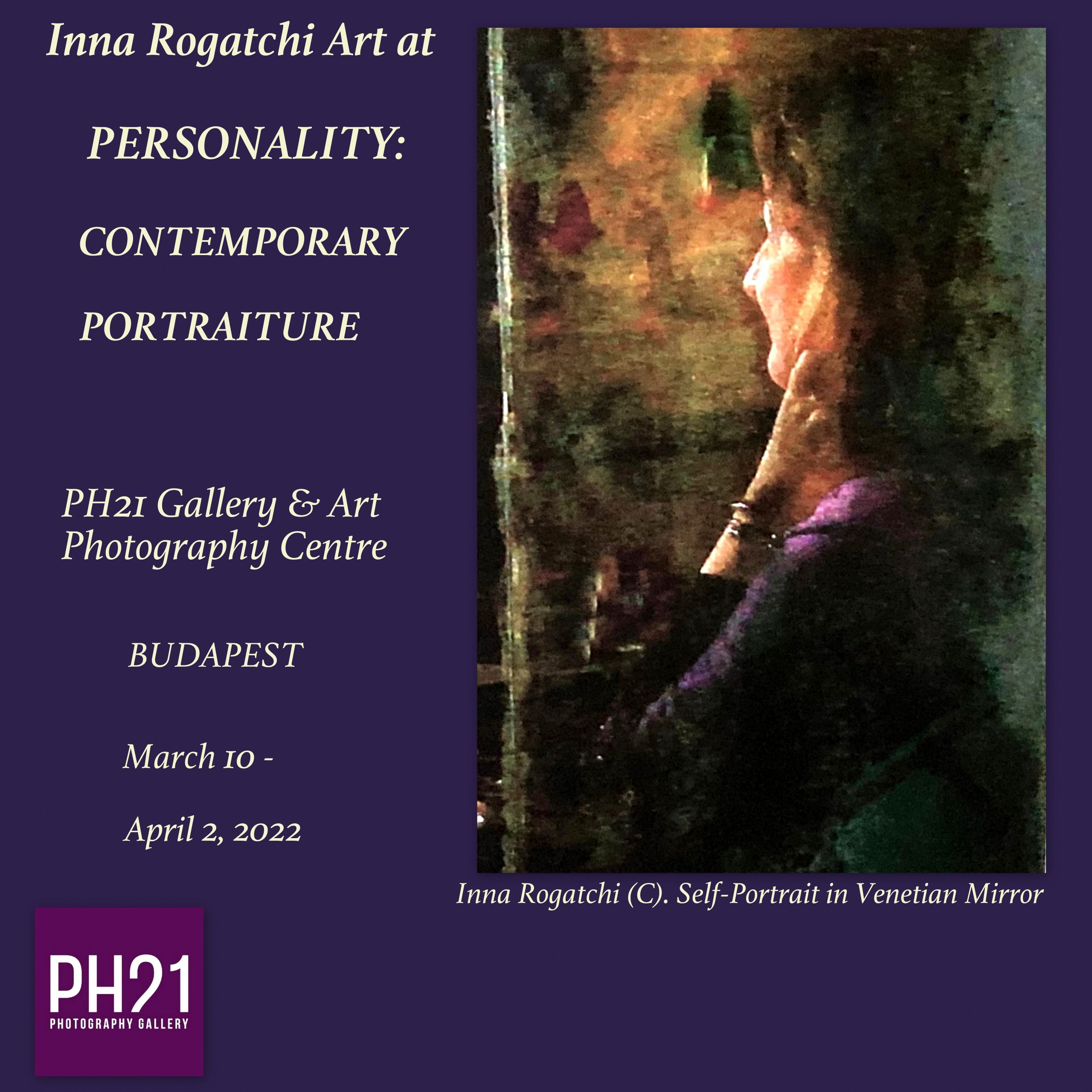 Inna Rogatchi Self-Portrait Exhibited in Budapest